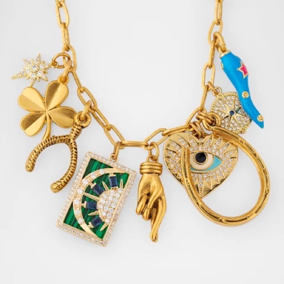 NWT Elizabeth Cole Marceline Charm Necklace - Picture 1 of 3